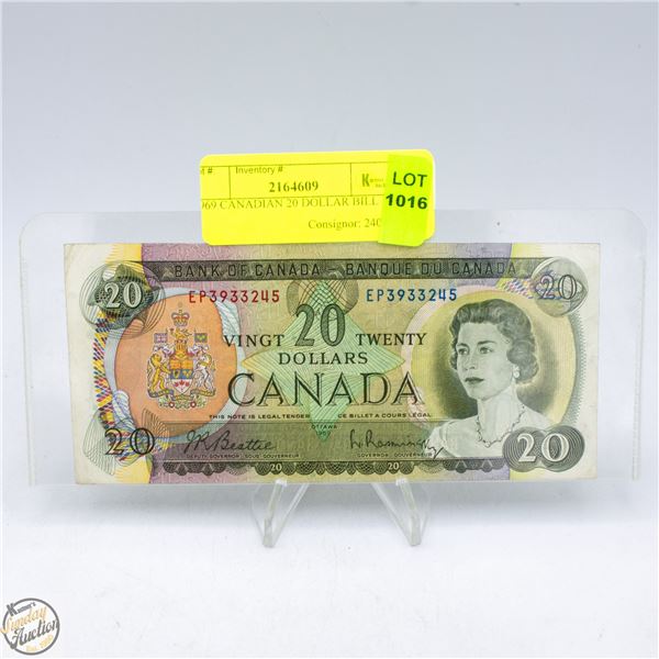 1969 CANADIAN 20 DOLLAR BILL