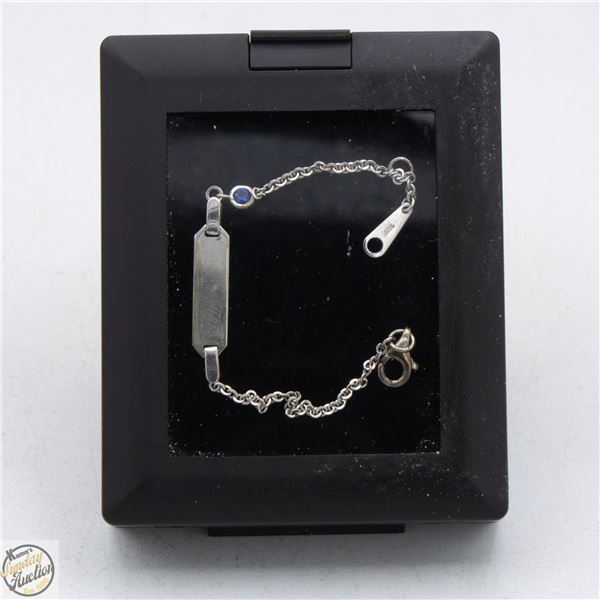 #3900-ID STERLING SILVER BRACELET STAMPED
