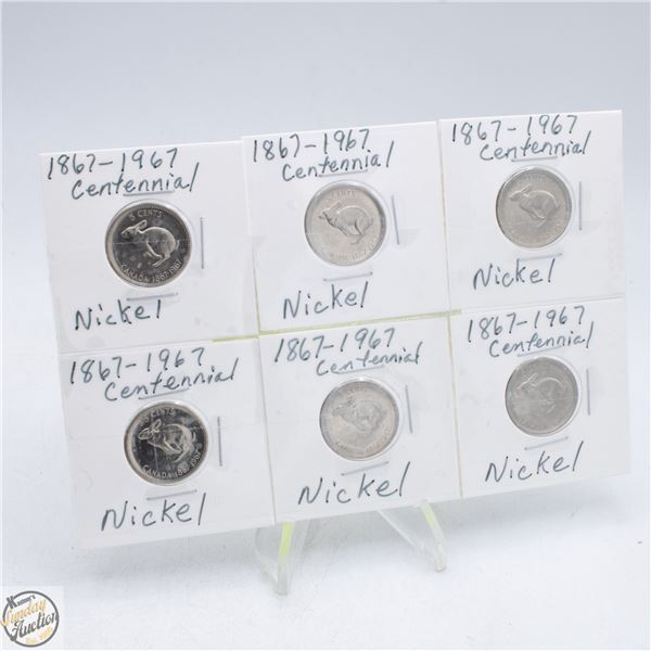 #3919-6 X 1867-1967 CENTENNIAL NICKEL WITH
