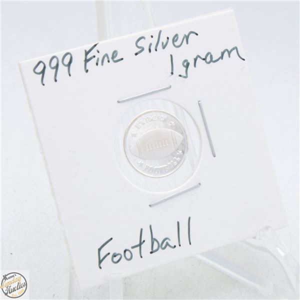 #3904-CANADIAN .999 FINE SILVER 1 GRAM TOKEN