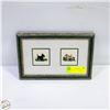Image 1 : FRAMED MINI CROSS STICH ARTWORK 6" X 10"