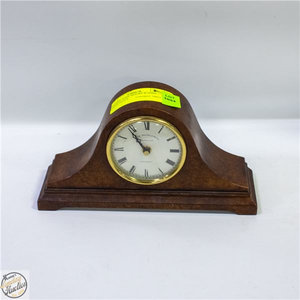 VINTAGE JOHN MOORE & SONS MATLE CLOCK