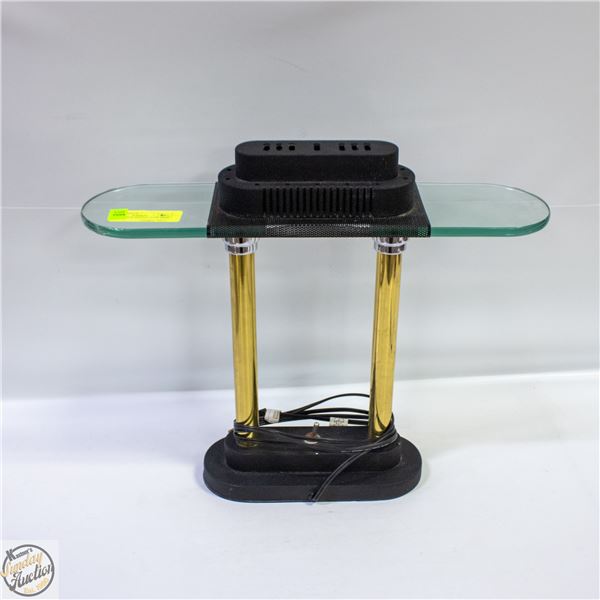 BLACK METAL SINGLE LIGHT DESK LAMP