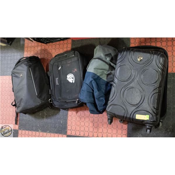 POLICE SEIZURE- LOT OF ASSORTED BAGS & SUITCASES