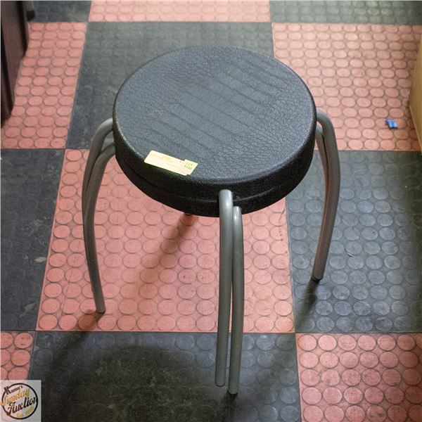 TWO STACKING STOOLS