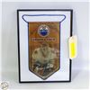 Image 1 : FRAMED VINTAGE OILERS TOMMY SALO BANNER