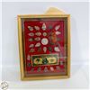 Image 1 : FRAMED DISPLAY OF ARROWHEADS WITH