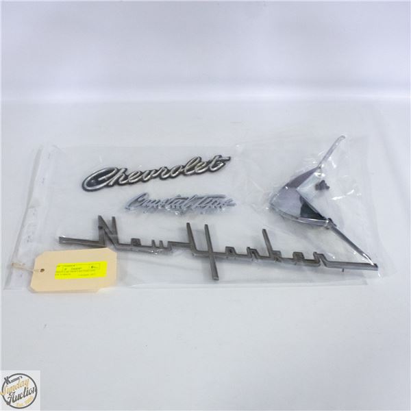 4 PIECE CAR TRIM CAR EMBLEMS NEW YORKER