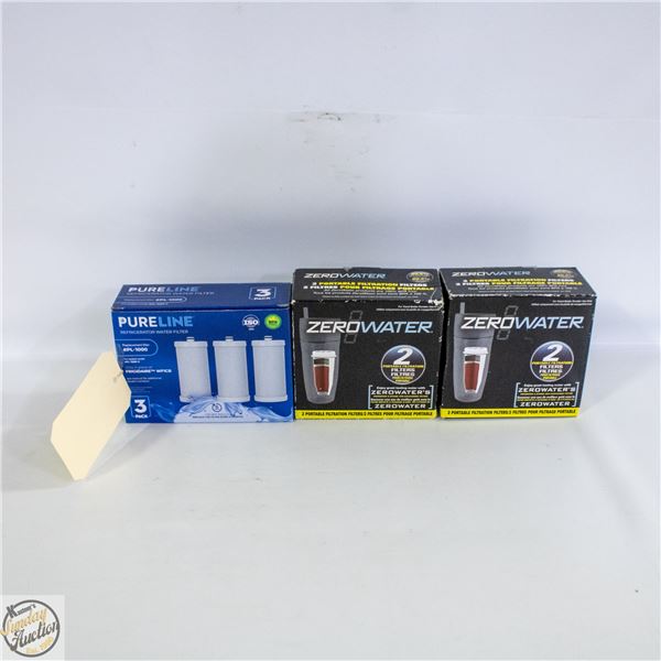 3 PIECE WATER FILTERS (FOR FRIDGE &