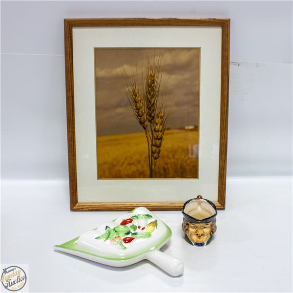 VINTAGE 3PC DECOR LOT - CREAMER DISH +