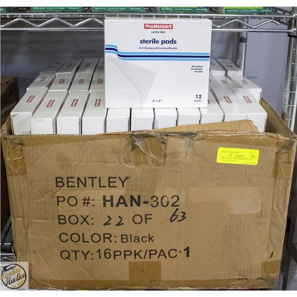 BOX OF 50+ 4X4 PHARMASAVE STERILE PADS