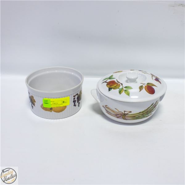 ROYAL WORCESTER EVESAM DISHES WITH PANASONIC