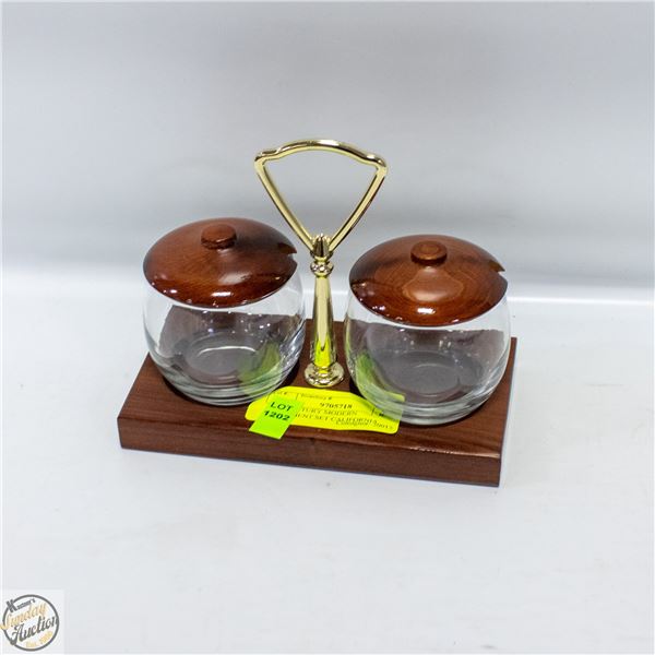 MID CENTURY MODERN CONDIMENT SET CALIFORNIA