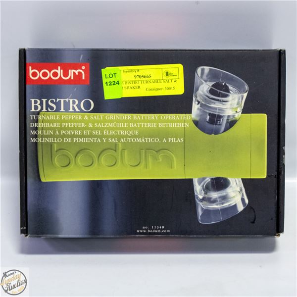 BODUM BISTRO TURNABLE SALT & PEPPER SHAKER
