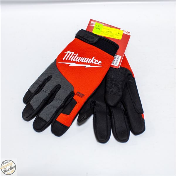 NEW MILWAUKEE LIGHT WEIGHT WORK GLOVES W/SMART