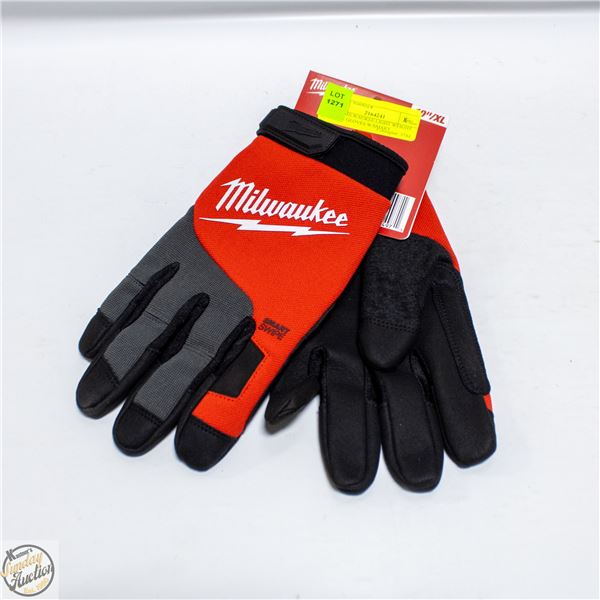 NEW MILWAUKEE LIGHT WEIGHT WORK GLOVES W/SMART