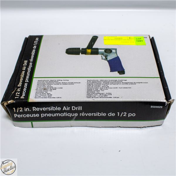 NEW 1/2" REVERSIBLE AIR DRILL
