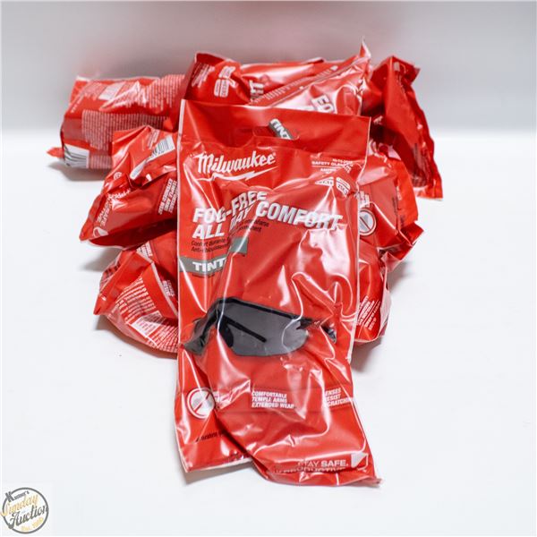 NEW 6 PAIR TINTED MILWAUKEE SAFETY GLASSES