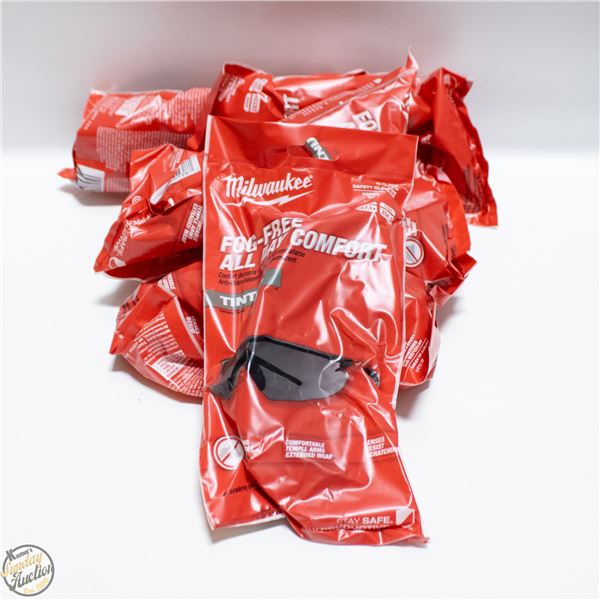 NEW 6 PAIR TINTED MILWAUKEE SAFETY GLASSES