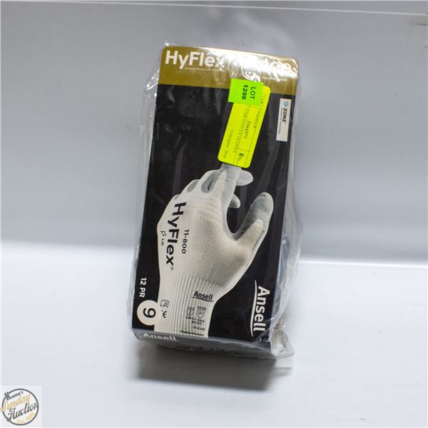 NEW 12 PAIR HYFLEX GLOVES