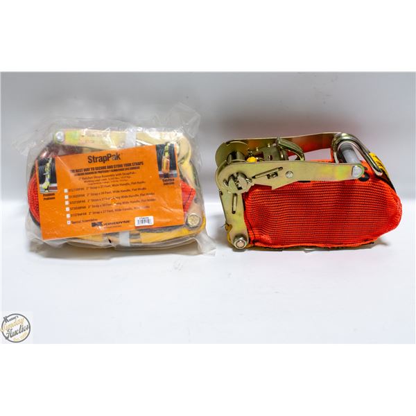 NEW TWO 1670 LBS TIE DOWN STRAPS