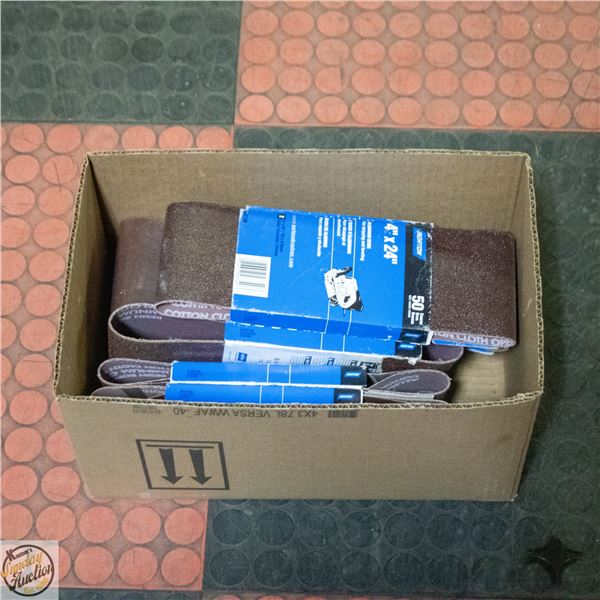 NEW NORTON 4" BY 24" ALUMINUM OXIDE SAND