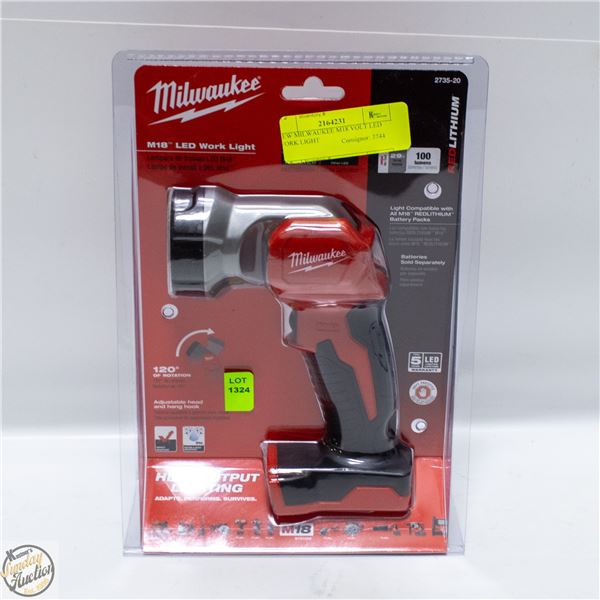 NEW MILWAUKEE M18 VOLT LED WORK LIGHT