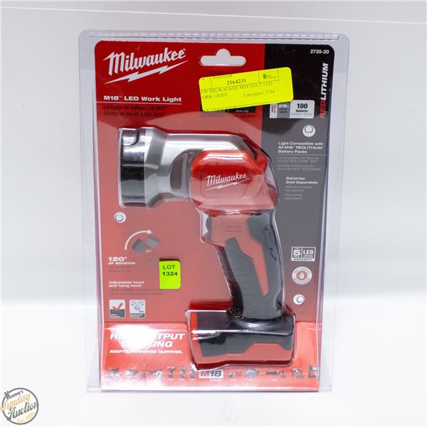 NEW MILWAUKEE M18 VOLT LED WORK LIGHT