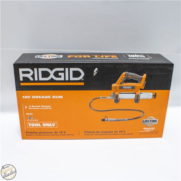 NEW RIDGID 18 VOLT GREASE GUN SEALED BOX