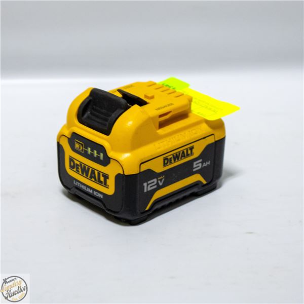 DEWALT 12V MAX 5.0AH LITHIUM-ION BATTERy