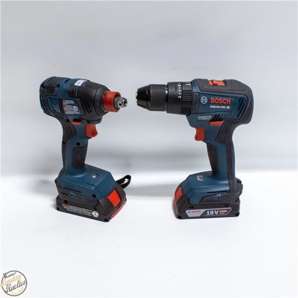 POLICE SEIZURE - BOSCH DRILL & IMPACT DRIVER 1 BAT