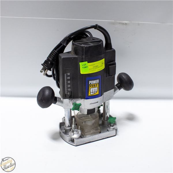 POWER FIST PLUNGE ROUTER 2 DEPTH CAPACITY