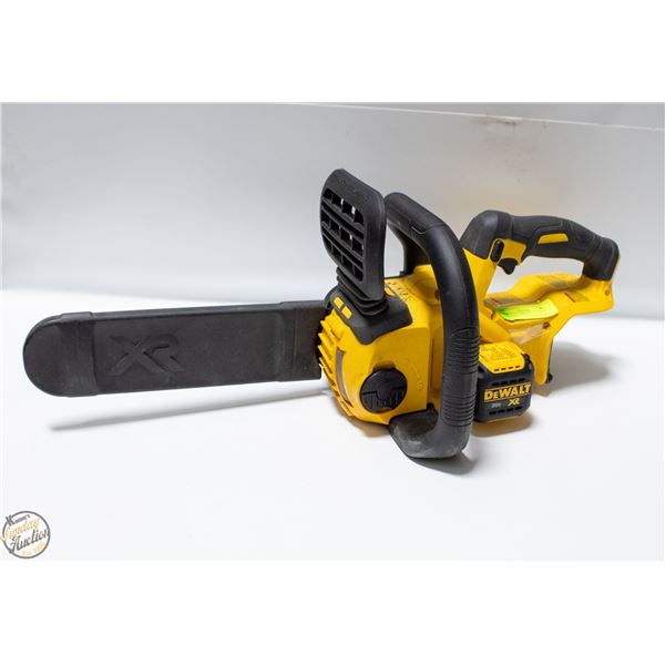 20V DEWALT MAX XR CHAINSAW WITH CHAIN AND