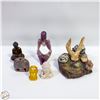 Image 1 : ESTATE BUDDAH FIGURES + GENUINE GEMSTONE/