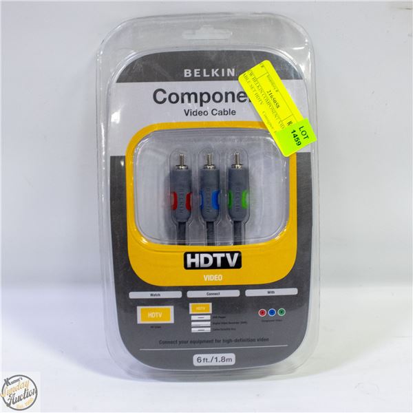 NEW BELKIN COMPONENT VIDEO CABLE SET HDTV