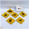 Image 1 : ESTATE AUSTRAILIA ROAD SIGNS CUP COASTERS