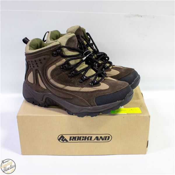 NEW ROCKLAND HIKING BOOTS, BROWN, SIZE 5