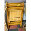 Image 1 : PAIR OF MADE IN ROMANIA WOODEN FOLDING CHAIRS