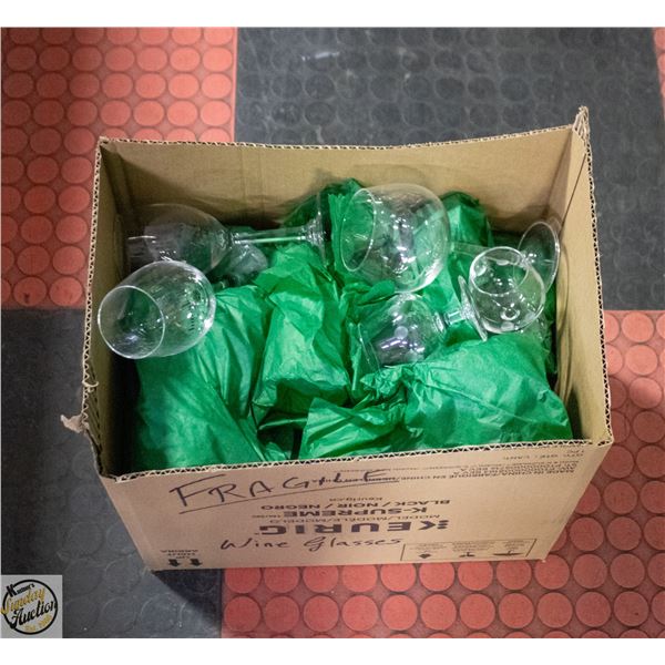 LOT OF VARIOUS ESTATE WINE GLASSES