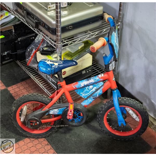 HUFFY BRAND KIDS SPIDERMAN BICYCLE