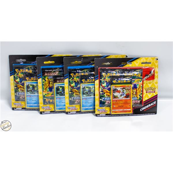 POLICE SEIZURE - 4 SEALED POKEMON CROWN ZENITH