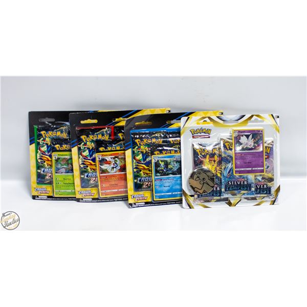 POLICE SEIZURE - 4 SEALED POKEMON 3 PACK BLISTER