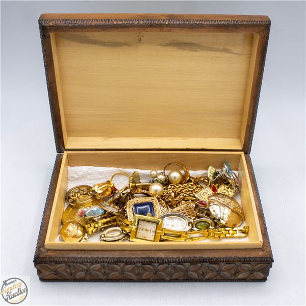 JEWELRY BOX & CONTENTS