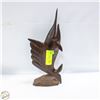 Image 1 : 10.5" CARVED WOOD SWORD FISH