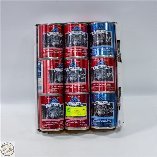 9X354G BLUE BUFFALO WILDERNESS DOG FOOD
