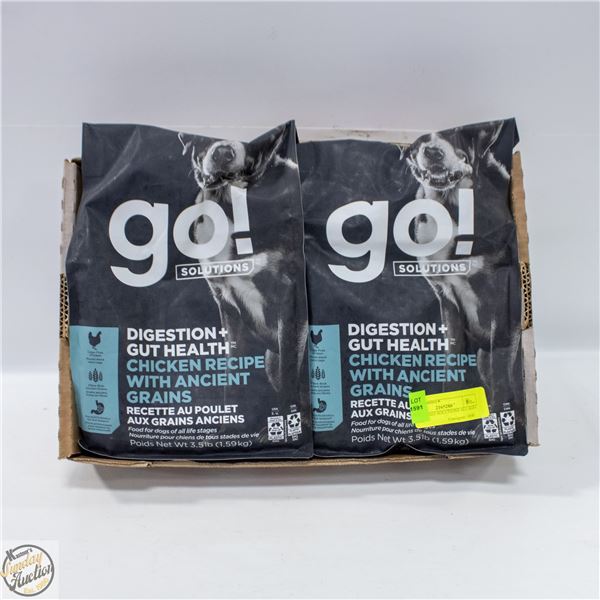 2 X 3.5LB GO! SOLUTIONS ALL AGES PUPPY