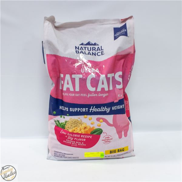 15LB NATURAL BALANCE ADULT CAT FOOD
