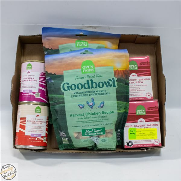 4X354G OPEN FARM ASST WET DOG FOOD