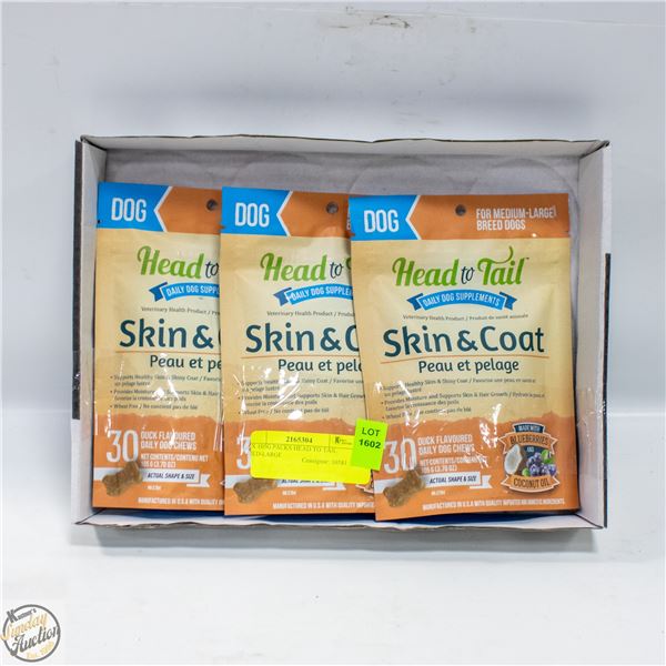 3 X 105G PACKS HEAD TO TAIL MED-LARGE