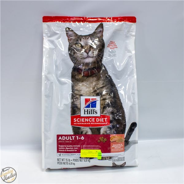15LB HILL'S SCIENCE DIET ADULT CAT FOOD